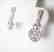 Creation Diamond Earringst 2.50Ct 18k W/G Overlay - 3