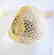 Creation Diamond Dome Ring 4.75Ct18k Y/G Overaly - 2