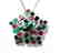 Natural Gems Multicolor Pendant 15.02 Carat 18k W/g - 2