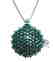 Natural Blue Zircon Pendant Brooch 40.52Ct 18k B/g Ove