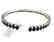 Sapphire Bangle 45.12 18k W/g Overlay - 2