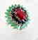 Natural Multicolor Ring 8.24Ct 18k W/g Overlay - 3