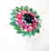 Natural Multicolor Ring 12.64Ct 18k W/g Overlay - 2