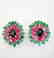 Natural Multicolor Earring 25.34Ct 18k W/g Overlay - 2