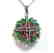 Natural Gems Multicolor Pendant 6.12Carat 18k W/g - 2