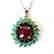 Natural Multicolor Pendant 8.22Ct 18k W/g Overlay