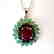 Natural Multicolor Pendant 8.22Ct 18k W/g Overlay - 2