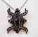 Natural Sapphire Pendant 33.93Ct 18k W/g Overlay