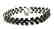 Natural Sapphire Bracelet 48.00Ct 18k W/g Overlay