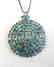 Natural Blue Zircon Pendant 69.30Ct 18k W/G Overlay