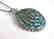 Natural Blue Zircon Pendant 69.30Ct 18k W/G Overlay - 2