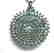 Natural Blue Zircon Pendant 69.30Ct 18k W/G Overlay - 3