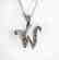 Initial Pendant 'W' Diamond .09Ct 14k W/g