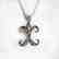 Initial Pendant 'X' Diamond .09Ct 14k W/g