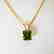 Pendant Peridot Octagon 1.20Ct 14k Y/g