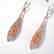Creation Diamond Earrings Drop 6.30Ct 18k R/G Overlay - 2