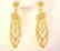 Creation Diamond Earring Chandelier 3.75Ct 18k Y/g