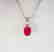 Ruby Pendant 1.68Ct 18k W/g Overlay - 3