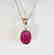 Ruby Pendant 2.30Ct 18k W/g Overlay