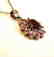 Smoky&Amethyst Pendant 4.78Ct 18k B/g Overlay - 2