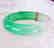 Natural Jadeite Jade Bangle Grade: B Size 7.5