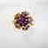 Natural Amethyst Ring 1.98Ct 18k Y/g Overlay