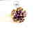 Natural Amethyst Ring 1.98Ct 18k Y/g Overlay - 2