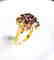 Natural Amethyst Ring 1.98Ct 18k Y/g Overlay - 3