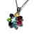Natural Multicolor Pendant 9.20Ct 18k W/g Overlay - 2