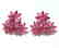 Natural Ruby Earrings 11.08Ct18k W/g Overlay