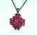 Natural Ruby Pendant 8.64Ct18k W/g Overlay