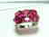 Natural Ruby Ring 8.10Ct 18k W/g Overlay