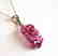 Natural Ruby Pendant 8.10Ct 18k W/g Overlay - 2