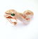 Creation Diamond Snake Earrings 6.57Ct 18k R/g Overlay - 3