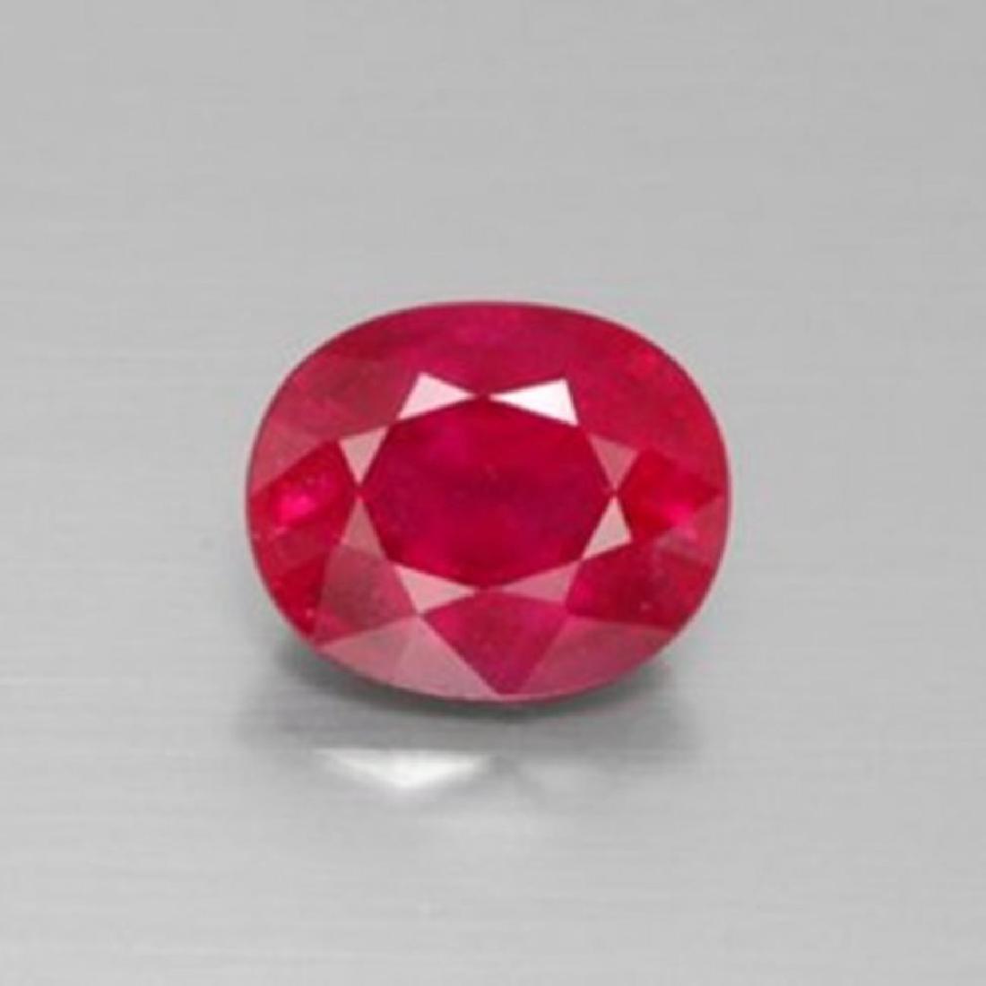 Loose Ruby Oval Fecet  1.89Ct 8x6.1x4.1mm (1 of 2)
