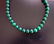 Natural Jadeite Jade Bead Green Spinach Necklace - 3