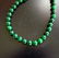 Natural Jadeite Jade Bead Green Spinach Necklace - 4
