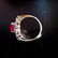 Ring Natural Ruby Diamond 5.61Ct 14k Y/g - 4