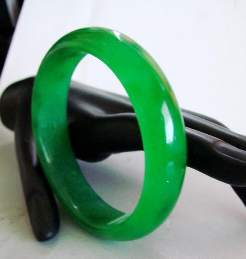 Natural Jadeite Jade Bangle Grade A Size: 7.25 (1 of 3)