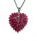 Natural Ruby Marquise Pendant 13.45Ct 18k W/g Overlay