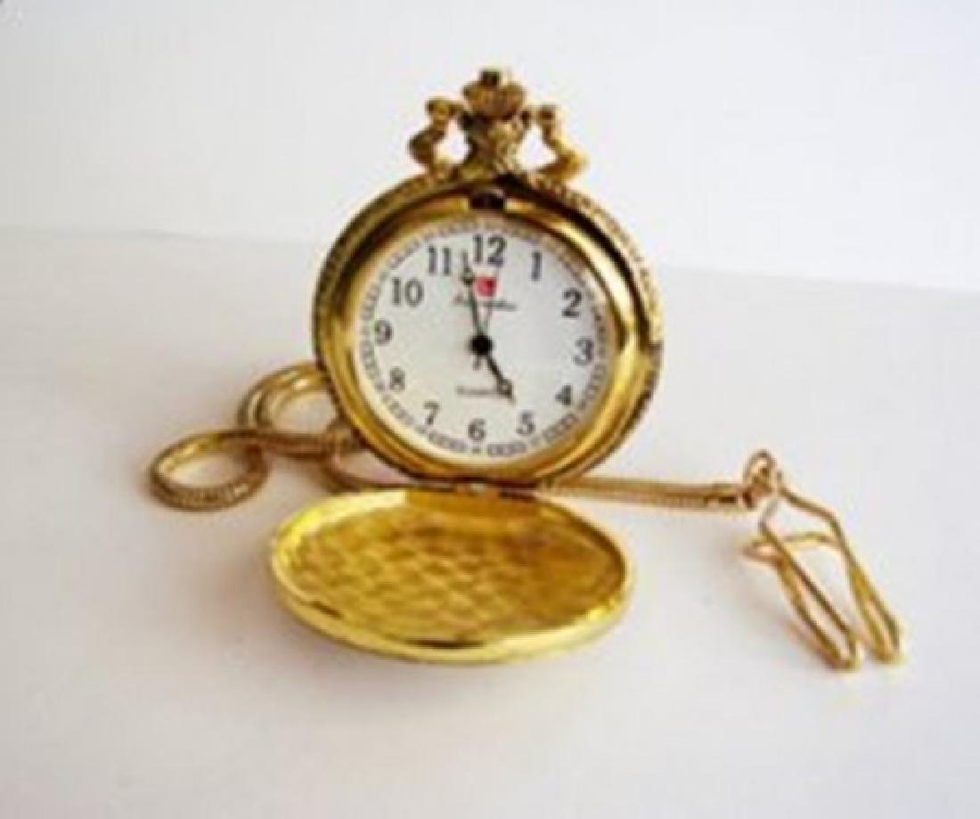 Pocket Watch 'L' Luis Cardini 18k Y/g overlay (1 of 3)