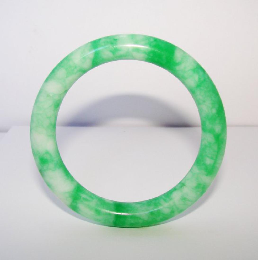 Natural Jade Bangle Grade A Inner Diameter: 57mm (1 of 2)