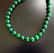 Natural Jadeite Jade Bead Green Spinach Necklace - 4