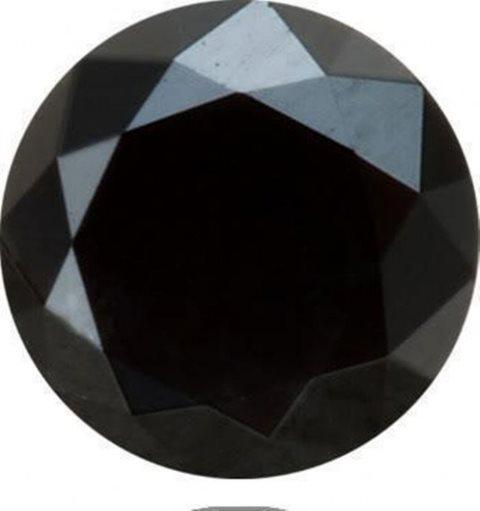 Black Diamond Roud Shape 6.18Ct/11.8x8 mm: Gem Type: Natural Black Diamond Quantity: 1 Weight: 6.18 Carat Measurement: 11.8 x Deep 8mm Shape: Round, Cut: Facet Clarity: Opaque, Color: Fancy Black, Luster: Very good Estimated Value Price: $4,75