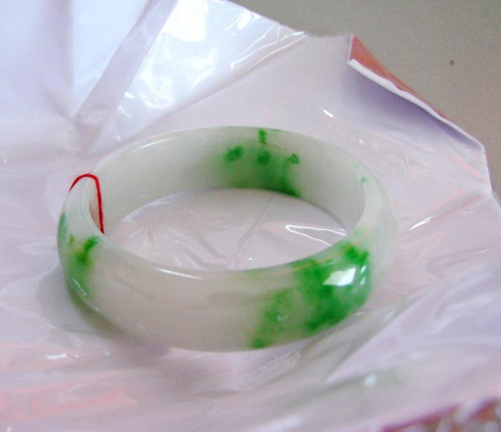 Natural Jadeite Jade Bangle JBA-A Size: 6.75 (1 of 5)