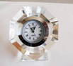 Camry Quartz Clock Crystal Platinum Overlay