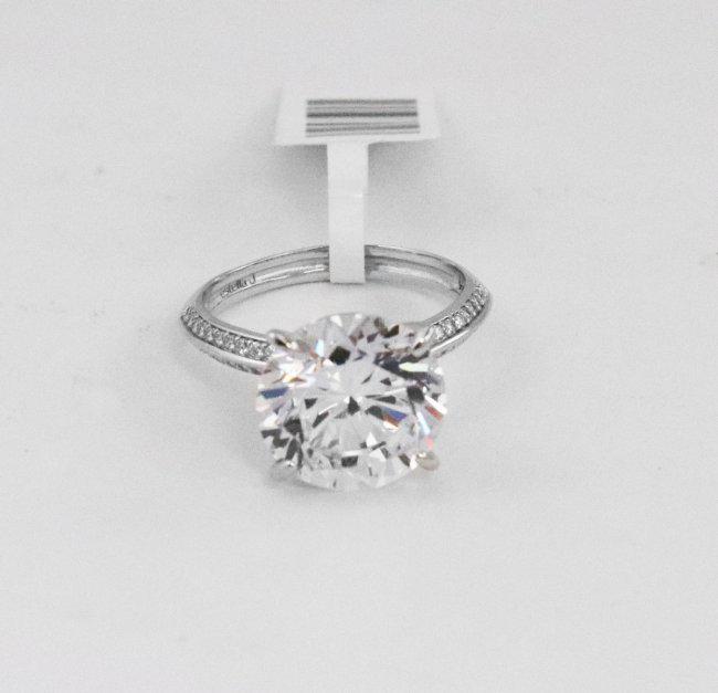 Solitaire Creation, Diamond Ring 4.52 Ct 18k W/G Over (1 of 3)