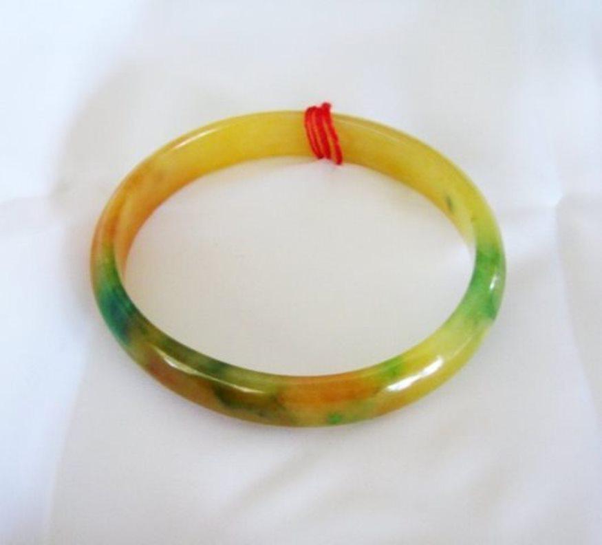 Natural Chinese Jadeite Jade Bangle Grade A SZ 6.5 (1 of 4)