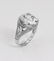 8.25 Ct Creation, Diamond Ring 18K W/G Overlay 925 - 2