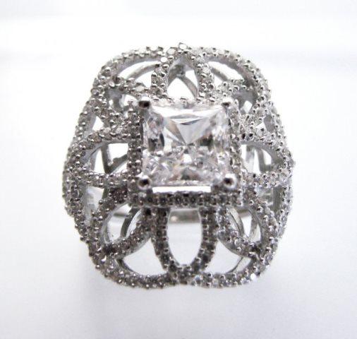 Vintage Ring Creation Dia: 4.20ct 18k W/g Over (1 of 5)